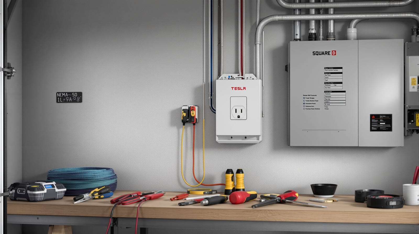 Tesla Wall Connector vs NEMA 14-50: Which to Install? Tesla Wall Connector vs NEMA 14-50: Which to Install?