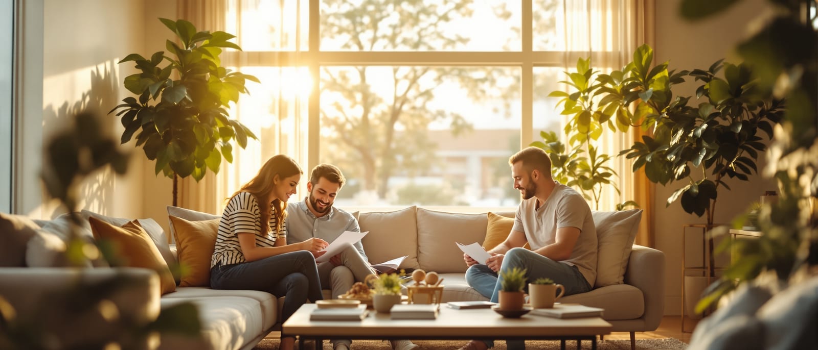 Comfortable home financing discussion